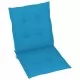 Възглавници за градински столове, 6 бр, сини, 100x50x3 см