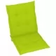 Възглавници за градински столове 4 бр яркозелени 100x50x3 см