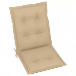 Възглавници за градински столове, 4 бр, бежови, 100x50x7 см