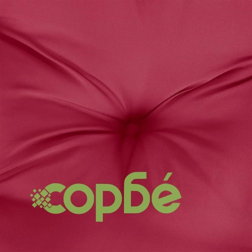 Възглавници за столове 2 бр виненочервени 100x50x7 см плат ➤ топ цена ➤ sorbe.bg