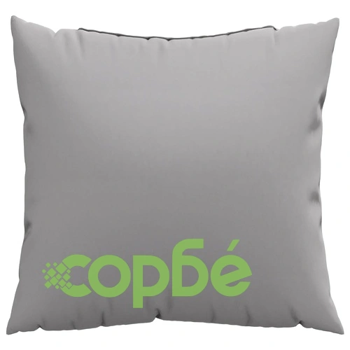 Декоративни възглавници, 4 бр, сиви, 50x50 см, плат ➤ топ цена ➤ sorbe.bg