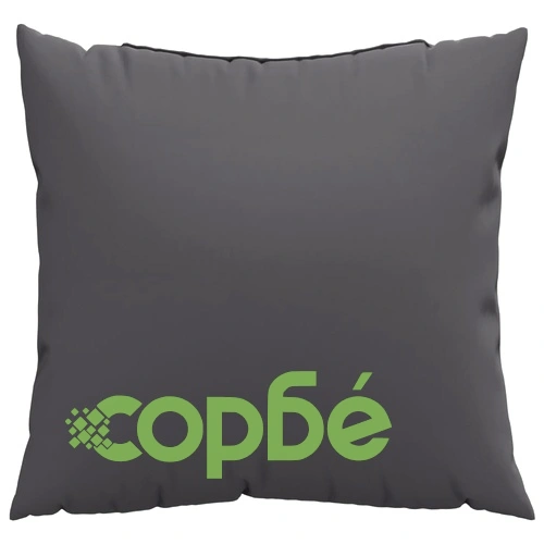 Декоративни възглавници, 4 бр, антрацит, 60x60 см, плат ➤ топ цена ➤ sorbe.bg