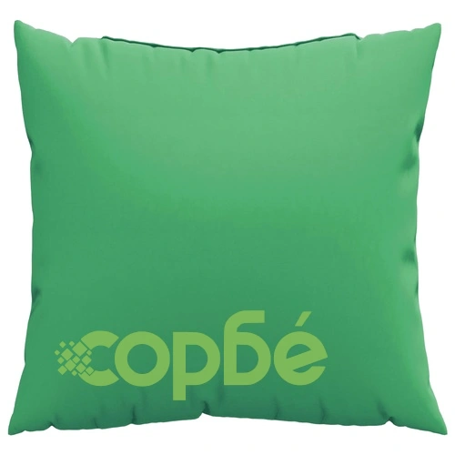 Декоративни възглавници, 4 бр, зелени, 60x60 см, плат ➤ топ цена ➤ sorbe.bg