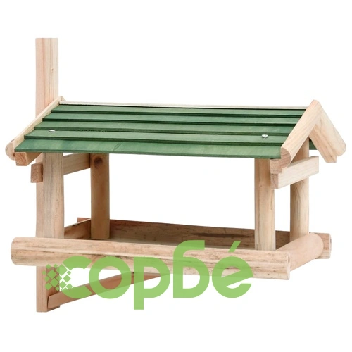 Хранилка за птици, дърво масив, 35x29,5x21 см ➤ топ цена ➤ sorbe.bg