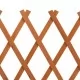 Градинска оградна решетка, оранжева, 120x60 см, чам масив