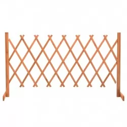 Градинска оградна решетка, оранжева, 150x80 см, чам масив