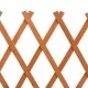 Градинска оградна решетка, оранжева, 150x80 см, чам масив