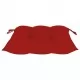 Възглавници за градински столове 6 бр червени 40x40x7 см плат