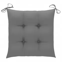 Възглавници за градински столове 6 бр сиви 50x50x7 см плат