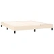 Боксспринг легло с матрак, кремава, 160x200 см, плат
