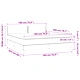 Боксспринг легло с матрак, кремава, 180x200 см, плат