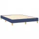 Боксспринг легло с матрак, синьо, 140x200 см, плат