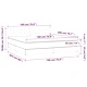 Боксспринг легло с матрак, тъмнокафяво, 180x200 см, плат