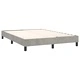 Боксспринг легло с матрак, светлосива, 140x190 см, кадифе