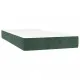 Боксспринг легло с матрак, тъмнозелено, 90x200 см, кадифе