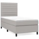Боксспринг легло с матрак, светлосиво, 100x200 см, плат