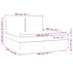 Боксспринг легло с матрак, тъмносиво, 200x200 см, плат