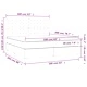 Боксспринг легло с матрак, кремава, 160x200 см, плат