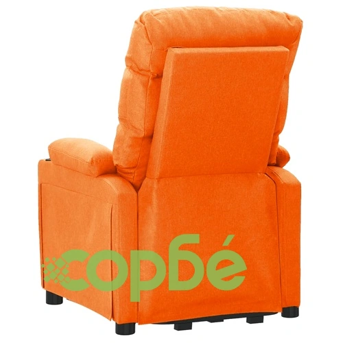 Изправящ стол, жълт, текстил ➤ топ цена ➤ sorbe.bg