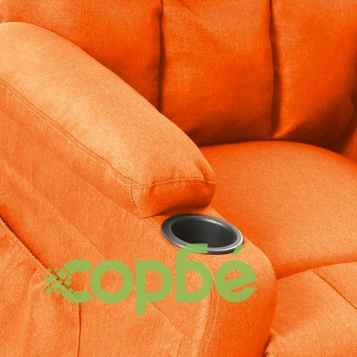 Изправящ стол, жълт, текстил ➤ топ цена ➤ sorbe.bg