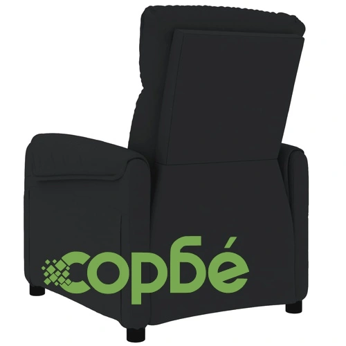 Изправящ стол, черен, текстил ➤ топ цена ➤ sorbe.bg