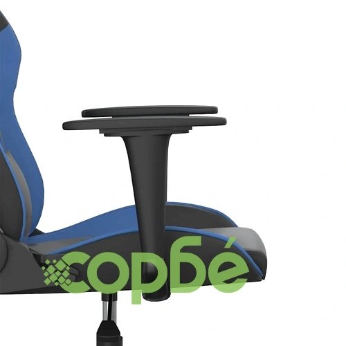 Гейминг стол, черно и синьо, изкуствена кожа ➤ топ цена ➤ sorbe.bg