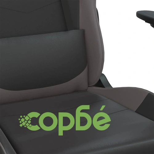 Гейминг стол, черно и сиво, изкуствена кожа ➤ топ цена ➤ sorbe.bg