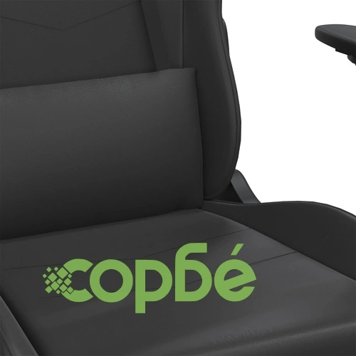 Гейминг стол, черен, изкуствена кожа ➤ топ цена ➤ sorbe.bg