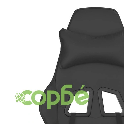 Гейминг стол, черен, изкуствена кожа ➤ топ цена ➤ sorbe.bg