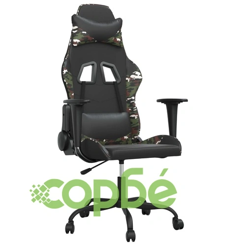 Гейминг стол, черно и камуфлаж, изкуствена кожа ➤ топ цена ➤ sorbe.bg