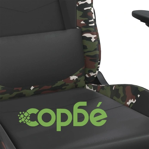 Гейминг стол, черно и камуфлаж, изкуствена кожа ➤ топ цена ➤ sorbe.bg