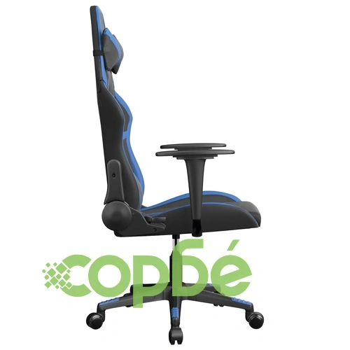 Гейминг стол, черно и синьо, изкуствена кожа ➤ топ цена ➤ sorbe.bg