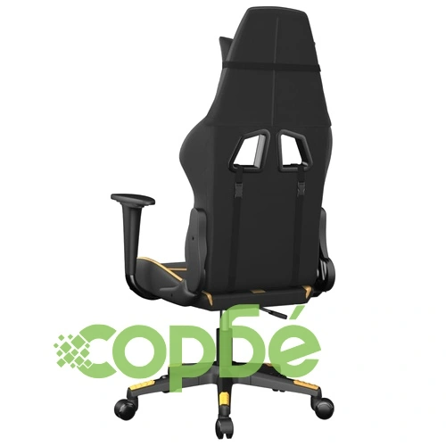 Гейминг стол, черно и златисто, изкуствена кожа ➤ топ цена ➤ sorbe.bg