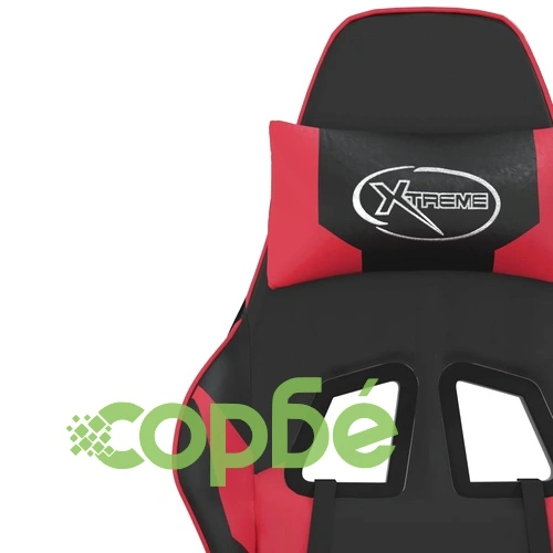 Гейминг стол, черно и червено, изкуствена кожа ➤ топ цена ➤ sorbe.bg