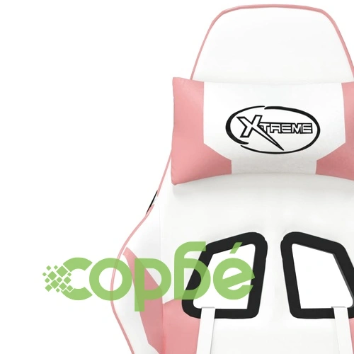 Гейминг стол, бяло и розово, изкуствена кожа ➤ топ цена ➤ sorbe.bg