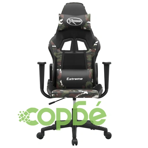 Гейминг стол, черно и камуфлаж, изкуствена кожа ➤ топ цена ➤ sorbe.bg