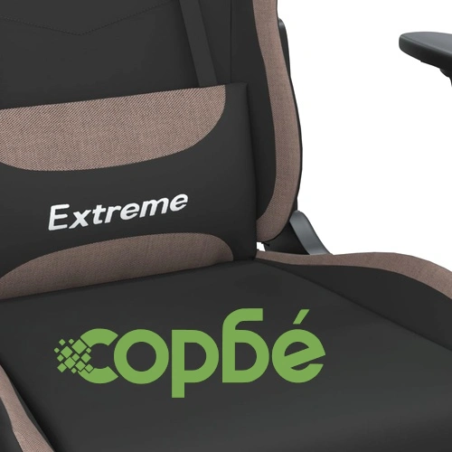 Гейминг стол, черно и Таупе, плат ➤ топ цена ➤ sorbe.bg