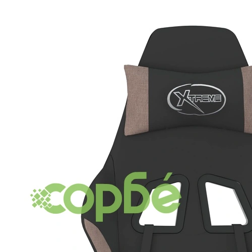 Гейминг стол, черно и Таупе, плат ➤ топ цена ➤ sorbe.bg