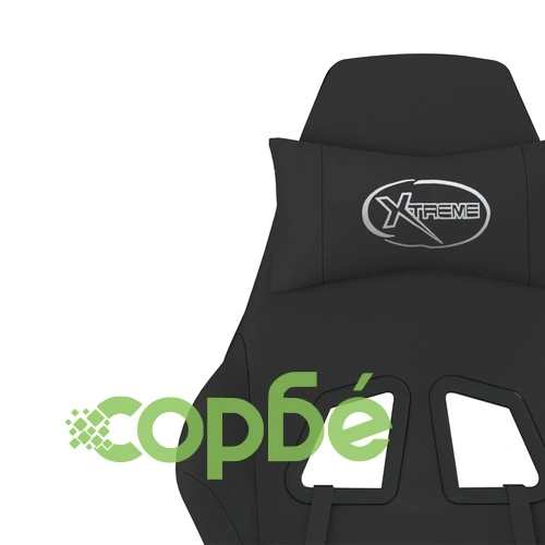 Гейминг стол, черен, текстил ➤ топ цена ➤ sorbe.bg