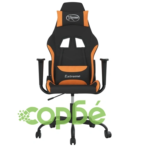 Гейминг стол, черно и оранжев, плат ➤ топ цена ➤ sorbe.bg