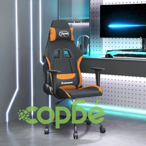 Гейминг стол, черно и оранжев, плат ➤ топ цена ➤ sorbe.bg