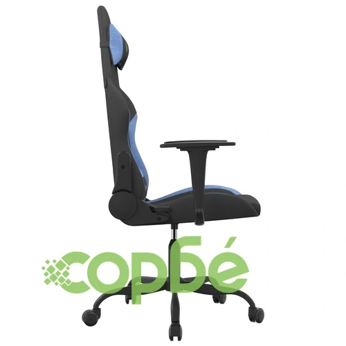 Гейминг стол, черно и синьо, плат ➤ топ цена ➤ sorbe.bg