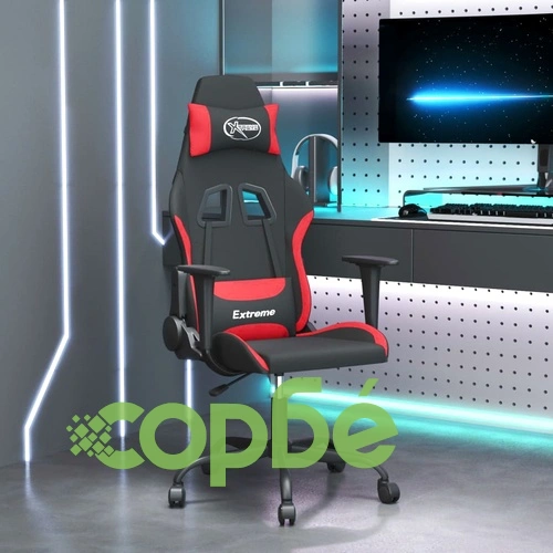 Гейминг стол, черно и Червен, плат ➤ топ цена ➤ sorbe.bg