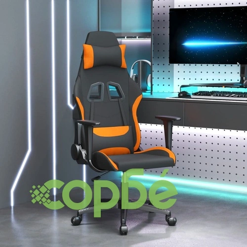 Гейминг стол, черно и оранжев, плат ➤ топ цена ➤ sorbe.bg