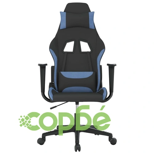 Гейминг стол, черно и синьо, плат ➤ топ цена ➤ sorbe.bg