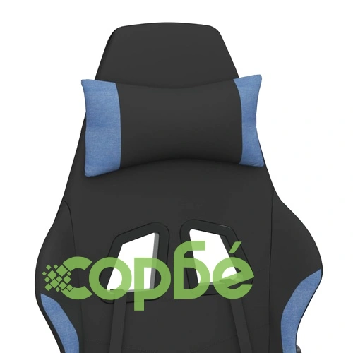 Гейминг стол, черно и синьо, плат ➤ топ цена ➤ sorbe.bg