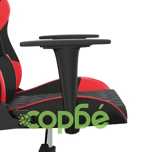 Гейминг стол, черно и червено, изкуствена кожа ➤ топ цена ➤ sorbe.bg