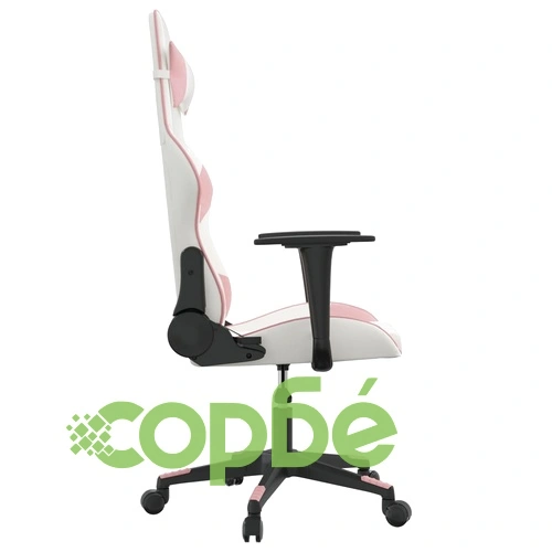 Гейминг стол, бяло и розово, изкуствена кожа ➤ топ цена ➤ sorbe.bg