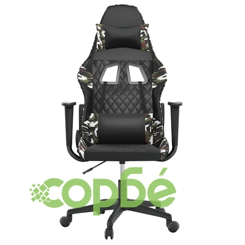 Гейминг стол, черно и камуфлаж, изкуствена кожа ➤ топ цена ➤ sorbe.bg