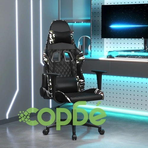 Гейминг стол, черно и камуфлаж, изкуствена кожа ➤ топ цена ➤ sorbe.bg